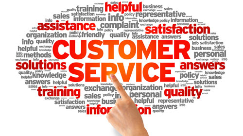 customer service emblem